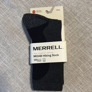 Merrell Moab Hiking Socks - Dark Gray  Coolmax S/M Women's Shoe size 5-9.5